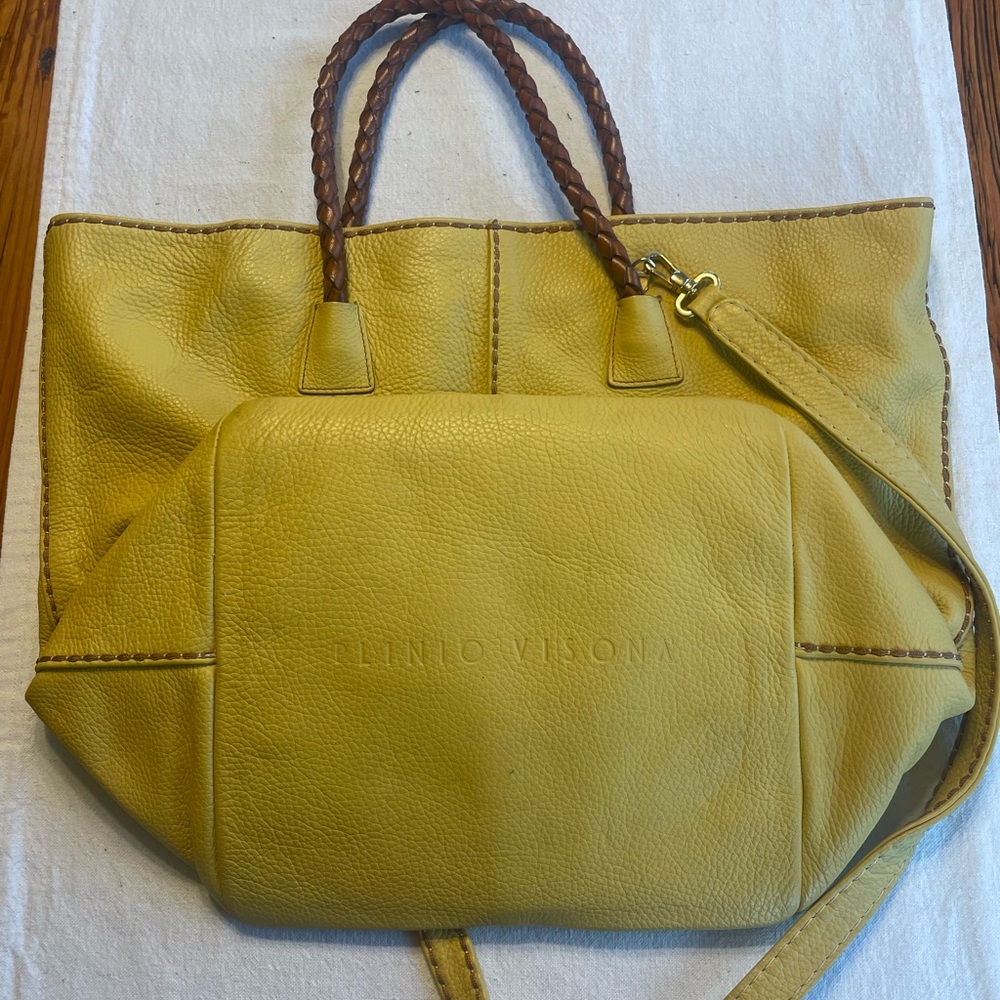 Plinio Visona Yellow Tote Bag